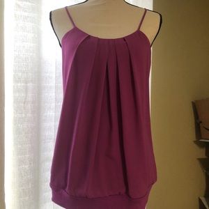Fuschia colored tank from Express.